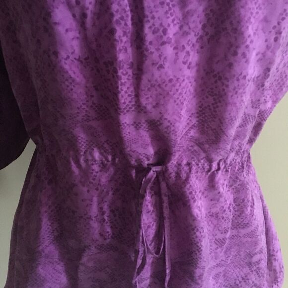 Rebecca Taylor Purple One Shoulder Blouse - Picture 2 of 4